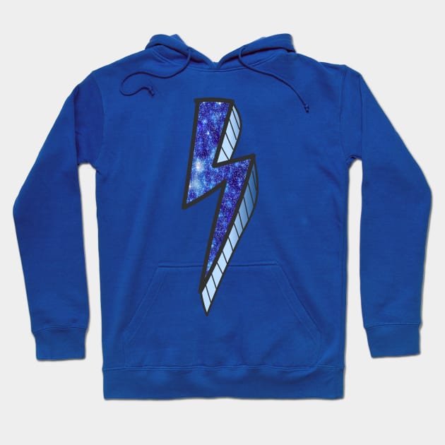 Galaxy Lightning Bolt Hoodie by LisaLiza